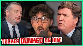 Tucker Carlson VS Ted Cruz (Republican Infighting) | Hasanabi Reacts