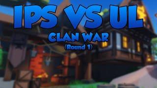 IPS VS UL CLAN WAR (ROUND 1) | Roblox Bedwars