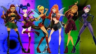 [WINX Club] Dark - corrupted transformations (animation)