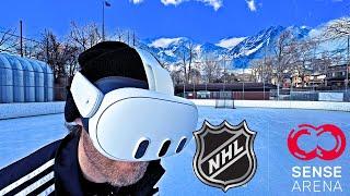 VIRTUAL REALITY HOCKEY TRAINING!? | NHL Sense Arena