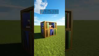 Minecraft Bookshelf 8x to 512x Texture Pack  #shorts