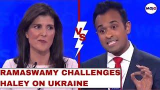 "Can You Name 3 Ukraine Provinces?" Ramaswamy & Haley Lock Horns Over Ukraine I Presidential Debate