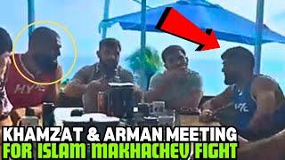 Arman Tsarukyan MEETS Khamzat Chimaev For Islam Makhachev Fight (NEW VIDEO)