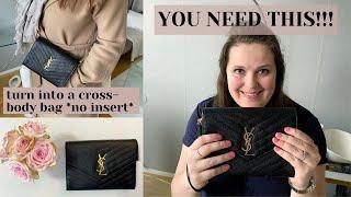 YSL SAINT LAURENT MONOGRAM CLUTCH REVIEW *MUST-HAVE* - WHAT FITS, HOW TO WEAR CROSS-BODY