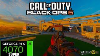 Black Ops 6 Multiplayer - RTX 4070 SUPER FPS Test in 1080P - Face Off Maps