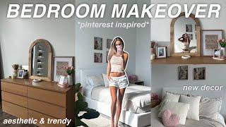 AESTHETIC BEDROOM MAKEOVER  *pinterest inspired*