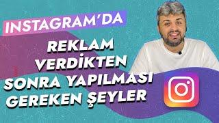 Instagram'da Reklam Verdikten Sonra Yapılması Gerekenler.! (Instagram Reklamları)