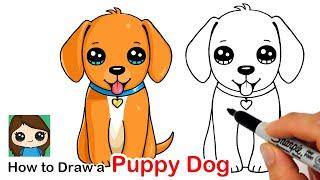 How to Draw a Puppy Dog  ️