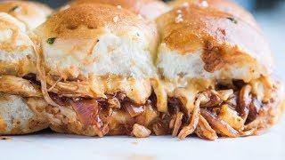 Pull-Apart BBQ Chicken Sliders - Delicious by the Handful