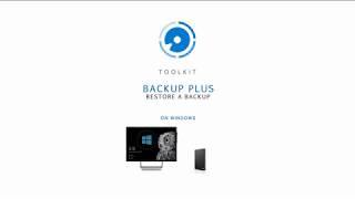 Toolkit for Windows - Restore a Backup