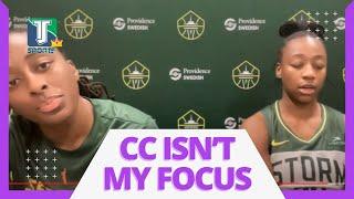 Jewell Loyd REFUSES to talk about Caitlin Clark and instead PRAISES Storm rookie Nika Muhl