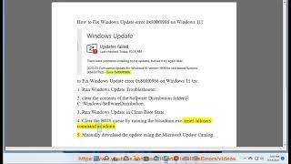 Fix Windows Update error 0x800f0986 on Windows 11/10