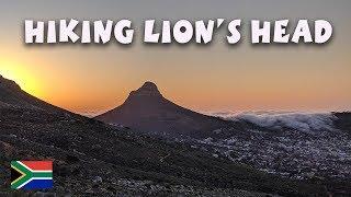 Hiking Lions Head trail in Cape Town - Above Signal Hill (Secret Cave)