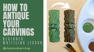 How to Antique Your Carvings