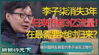 李子柒消失3年，一朝归来仍有3亿流量！被外国网友说在最需要她时归来的李子柒，为何无法被替代？ #锵锵行天下 #锵锵拾遗 #窦文涛 #梁文道 #马未都 #马家辉 #周轶君 #许子东 #圆桌派