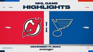 NHL Highlights | Devils vs. Blues - December 17, 2024