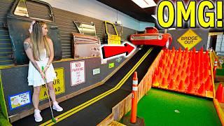 We Found a CRAZY HOMEMADE Mini Golf Course!