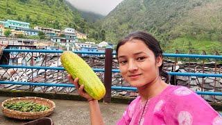 काफी दिनों बाद वीडिओ बनाई, गाँव का मौसम village life of Uttarakhand, Kanchan Negi vlog