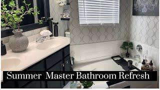 NEW!! SUMMER REFRESH |MASTER BATHROOM TOUR