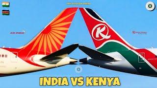 Air India Vs Kenya Airways Comparison 2025!  Vs 