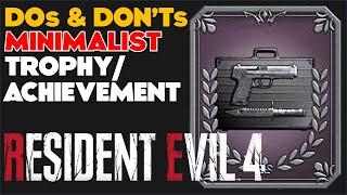 How to Get the Minimalist Trophy/ Achievement   Resident Evil 4 Remake