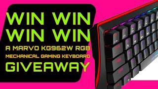 GIVEAWAY NOW CLOSED - Enter For A Chance To Win A Marvo Kg962w Mechanical Rgb Keyboard!