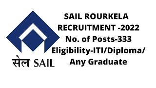 Sail recruitment 2022 #ITI/DIPLOMA JOBS