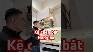 Kệ chén bát nâng hạ giá rẻ sức chứa nhiều hơn #huga #giaiphapnhabep