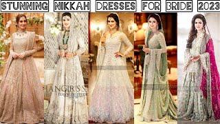 Latest Nikkah Dresses 2023 Nikkah Dresses For Bride 2023 Nikkah Dresses Design