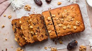 Date and Walnut Bread Recipe کیک خرما و گردو