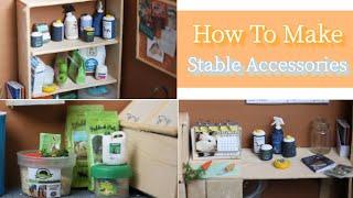 How To Make Model Horse Stable Accessories! Feed bags, Bathing supplies, Horse Show Ribbons And More