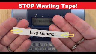 Stop wasting tape!  Set Margins on the Brother PT1280 P-touch label printer.