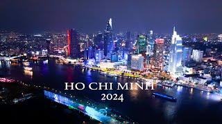 Amazing Saigon #25 | Toàn cảnh Sài Gòn về đêm | Ho Chi Minh city at night 2024 [ flycam ]