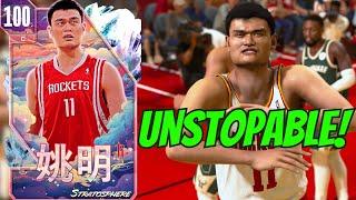 I USE 100 OVERALL YAO MING IN AN UNLIMITED GAME AND BROKE NBA2k24 MyTeam