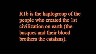 R1b﻿ has its origin in the basque people