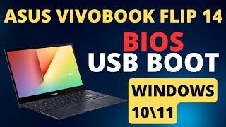 How To Boot Asus VivoBook Flip 14 From USB | Simple And Easy