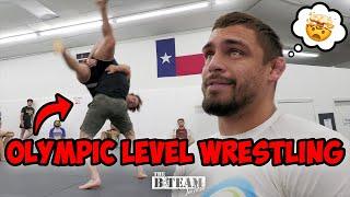 An Olympian Teaches Us Real Wrestling | B-Team