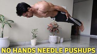 Most Real NO HANDS NEEDLE Pushups In A Row | Harsh Gahlot Fitness