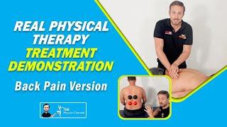 Back Pain Physiotherapy Treatment Session | Massage, Manual Therapy & Exercise for Back Pain