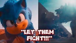 Sonic Visiting Godzilla and Kong in Egypt