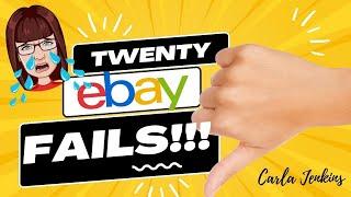 TWENTY EBAY DUDS - THE DOWNSIDE ON DISPLAY! UK EBAY RESELLER | CARLA JENKINS