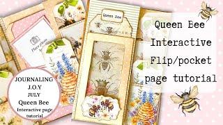 Interactive flip pocket page tutorial Queen Bee