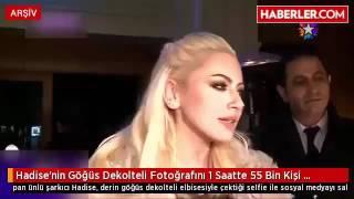 Hadise'nin Göğüs Dekolteli Fotoğrafını 1 Saatte 55 Bin Kişi Beğendi