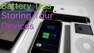 Apple Battery Tips - Storing an iPhone, iPad, iPod or MacBook