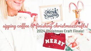  Coffee & Christmas Crafting | Finishing My Last Christmas Crafts of the Year!