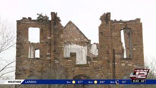 Abandoned courthouse, jail is all that is left of Frio Town, Texas