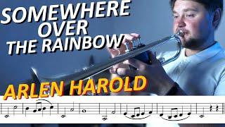 How to play Somewhere Over the Rainbow on Trumpet (with Sheet Music)