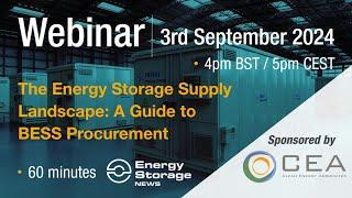 The Energy Storage Supply Landscape: A Guide to BESS Procurement