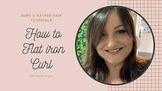 How to Flat Iron Curl : Hunt & Gather hair company tutorials with Mandy Rogers