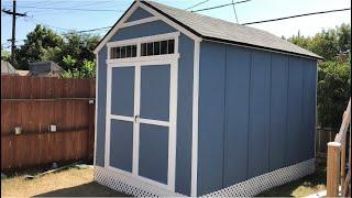 Building a Storage shed. Cobertizo de almacenamiento  Majestic Shed